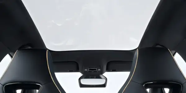 BYD DOLPHIN interior sports seats and panoramic sunroof